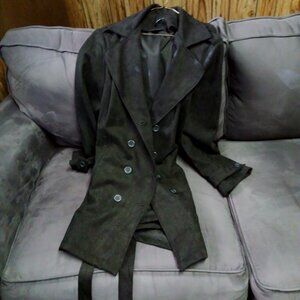 Women Simply Emma  Black 3X Suede Feel Jacket